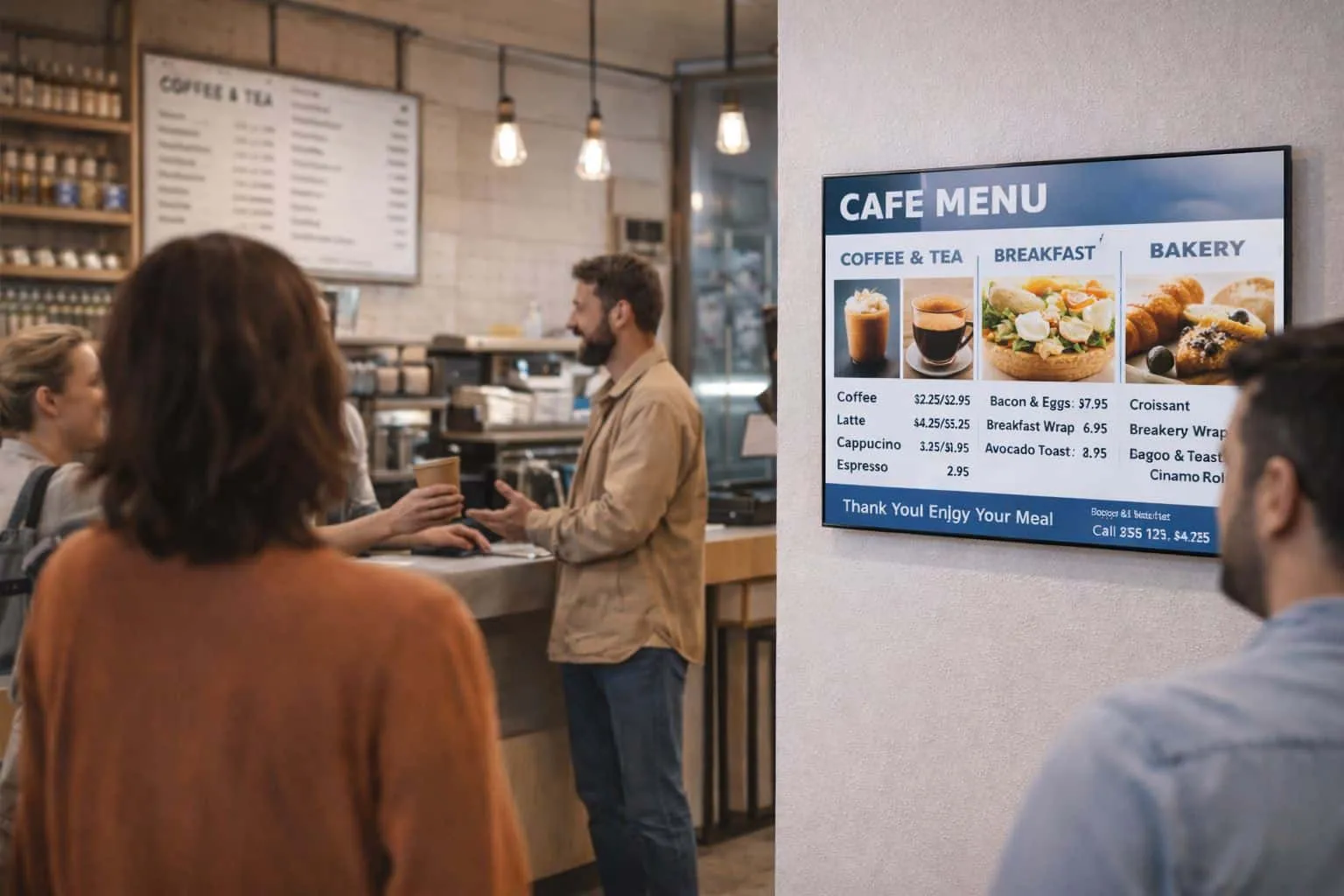 Digital Signage for Cafes